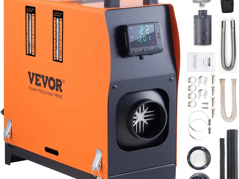 Vevor 5kW all-in-one diesel parking heater with LCD controller and tank