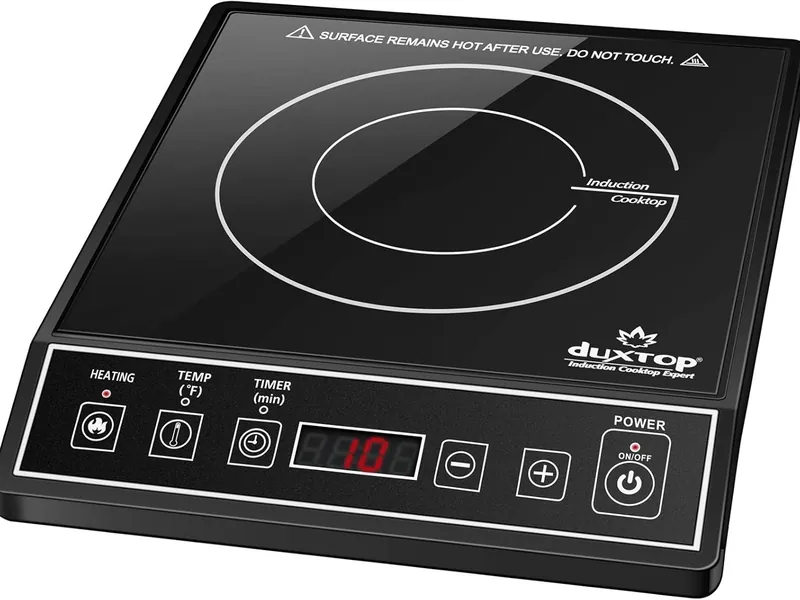 Duxtop 9100MC 1800W portable induction cooktop with control panel